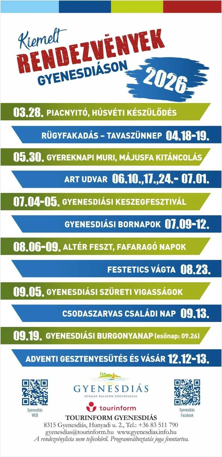 Gyenesdiási programok