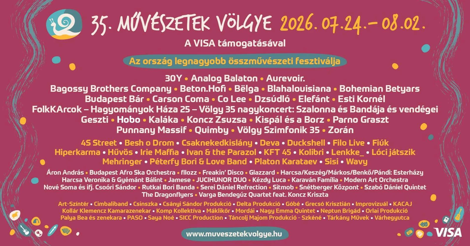 Művészetek Völgye fesztivál Kapolcson