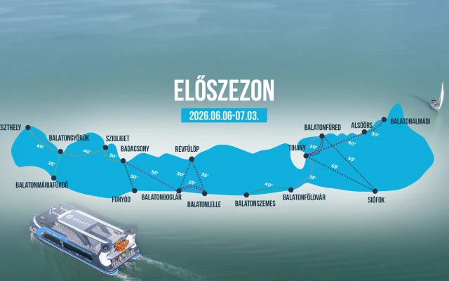 BAHART térképes előidényi menetrend 2026